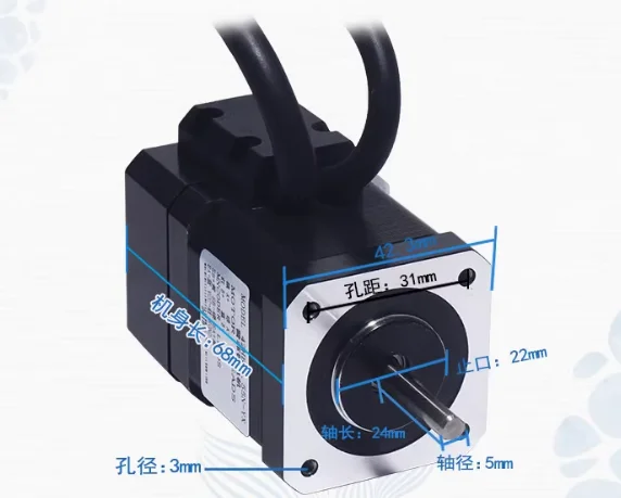 محرك سيرفو هجين Nema17 42 ذو ح - مراجعة Closed Loop Stepper Motor Nema 17 وسعره